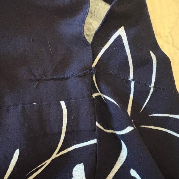 HANDMADE KIMONO Unisex Long Blue Sz XL Tall Butterflies Loungewear Japanese Folk - Picture 6 of 8